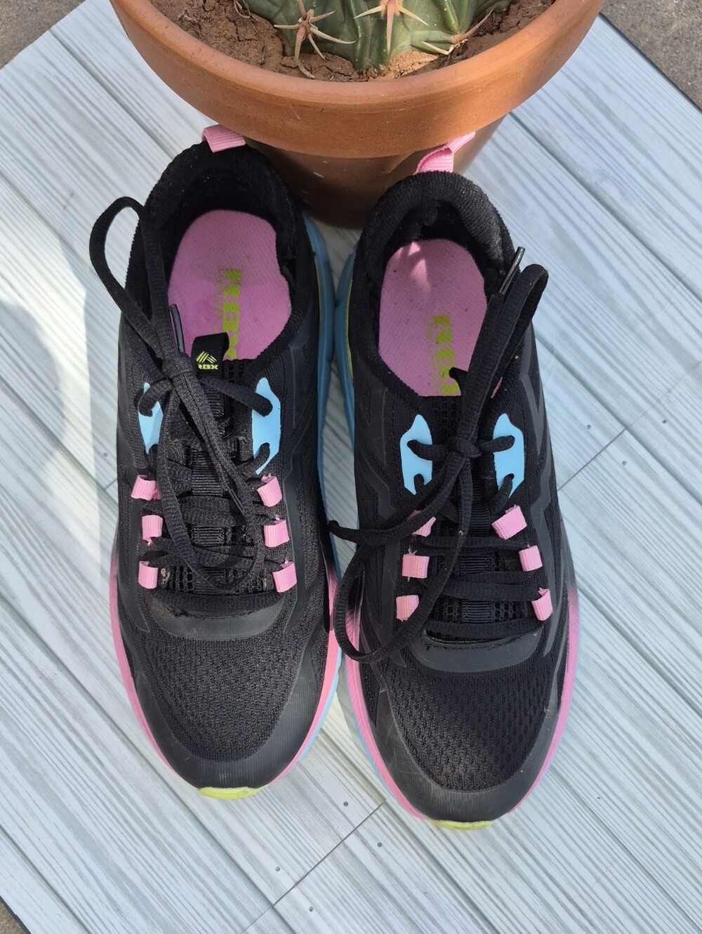 Womens RBX Black Athletic Sneakers